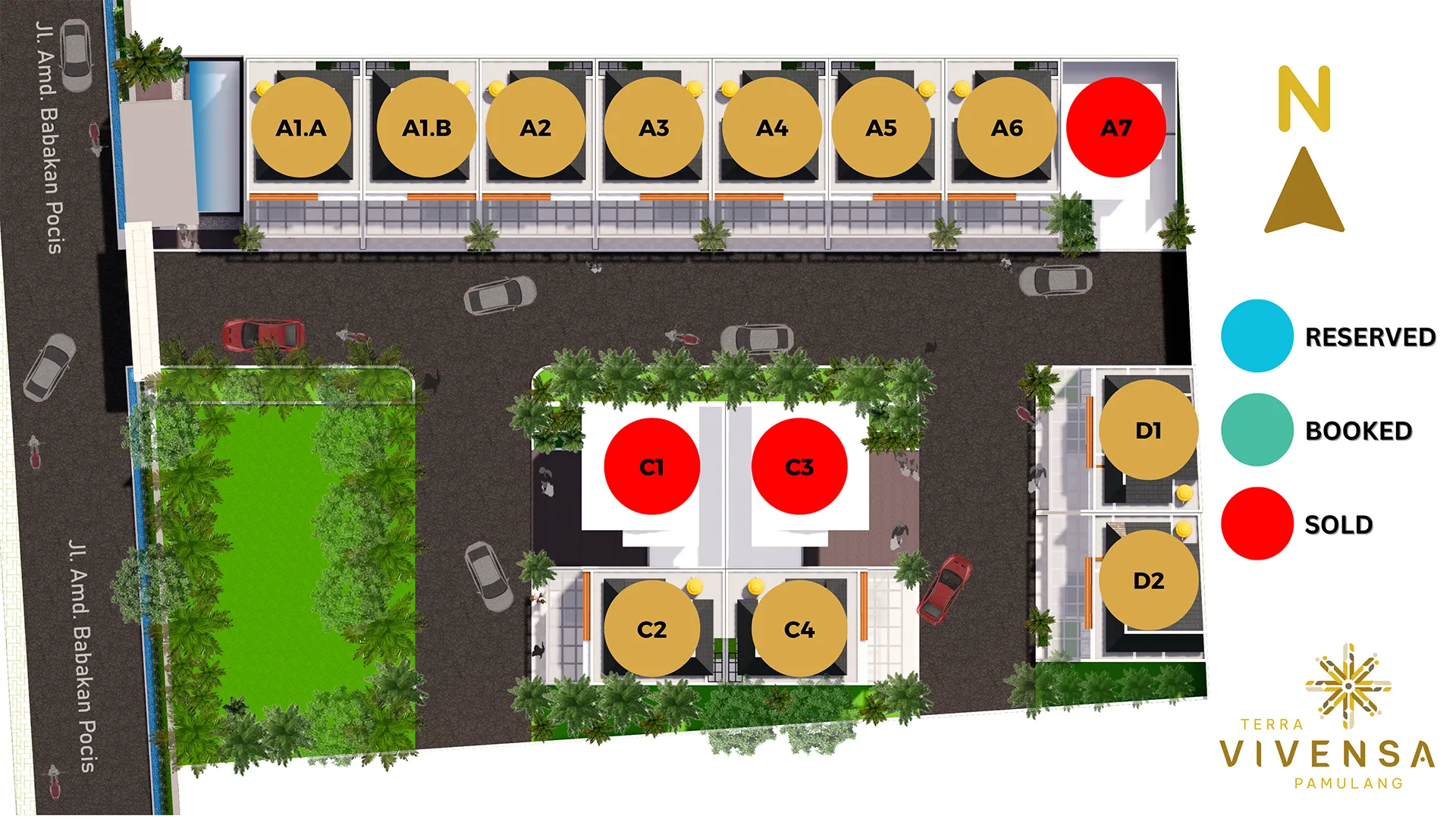 Site plan Terra Vivensa Pamulang