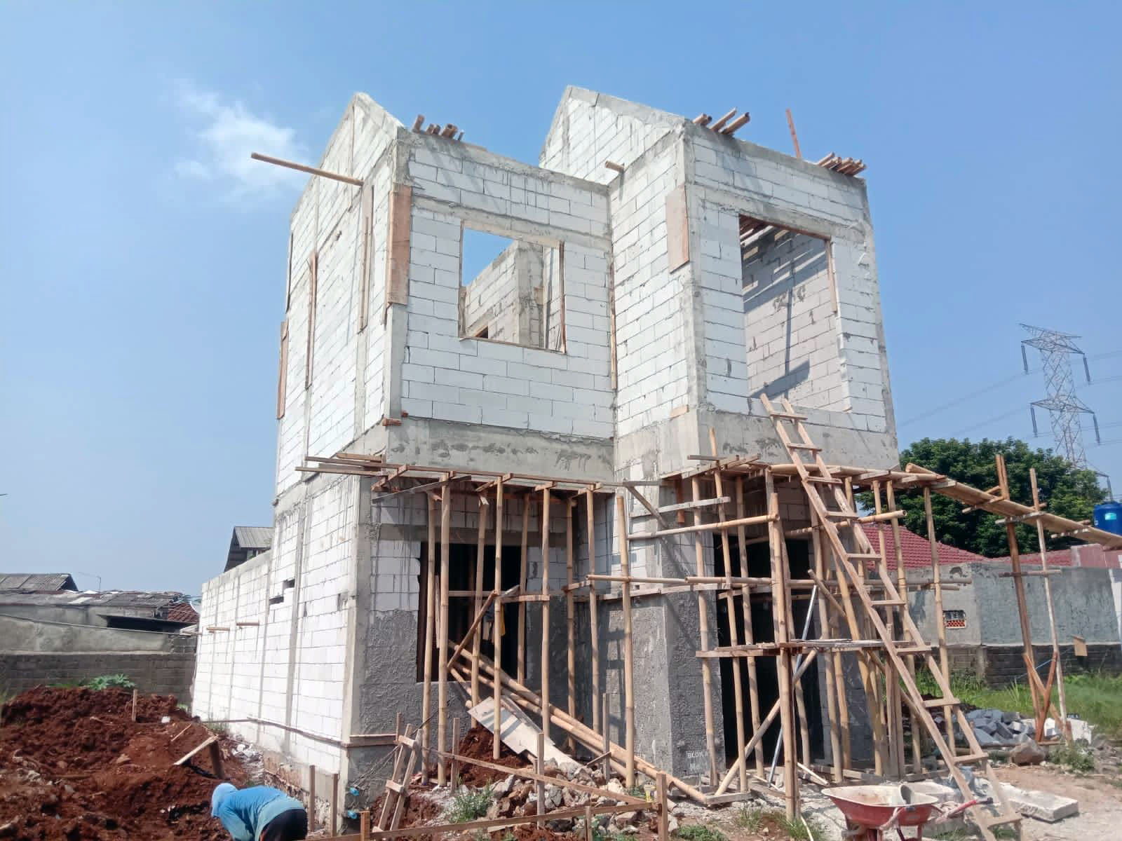 Update pembangunan Villa Magnifa Ciputat - progress pembangunan unit