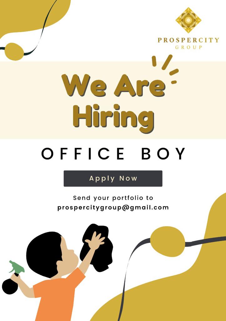 lowongan kerja office boy di ProsperCity